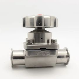 Sanitary Stainless Steel 2 Way Diaphragm Valve For Water Processing Industry