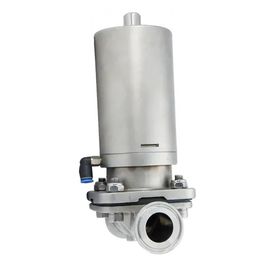 Stainless Steel Tri Clamp Diaphragm Valve With Pneumatic Actuator