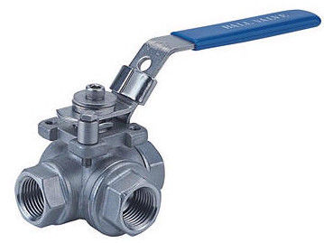 3 Way Trunnion Ball Valve PN63 For Gas Process / Transportation Industry