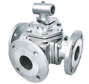 Professional 3 Way Trunnion Ball Valve With Blow - Out Proof Stem