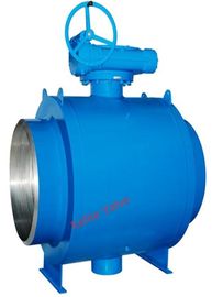 Gear Operation Fully Welded Ball Valve NPS 6&quot; - 36&quot; With Long Lifespan