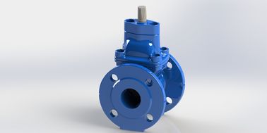 Flanged Ductile Iron Gate Valve With Handwheel / Cap Operator