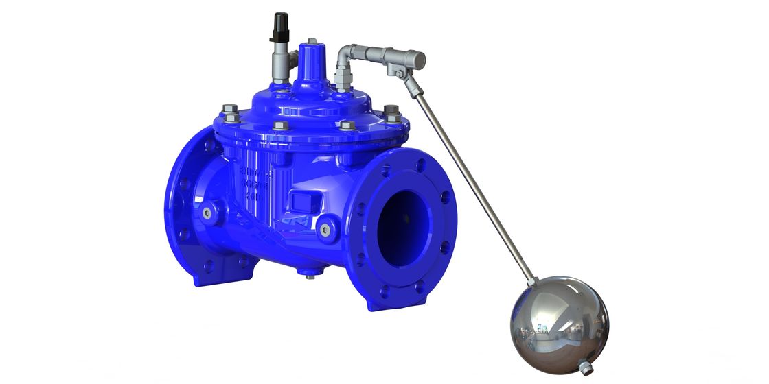 Red / Blue Color Float Control Valve With EPDM Nylon Reinforcement Diaphragm