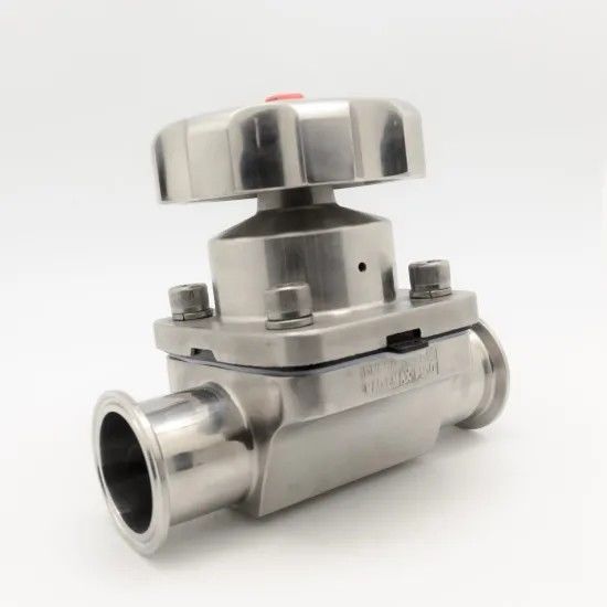Sanitary Stainless Steel 2 Way Diaphragm Valve For Water Processing Industry