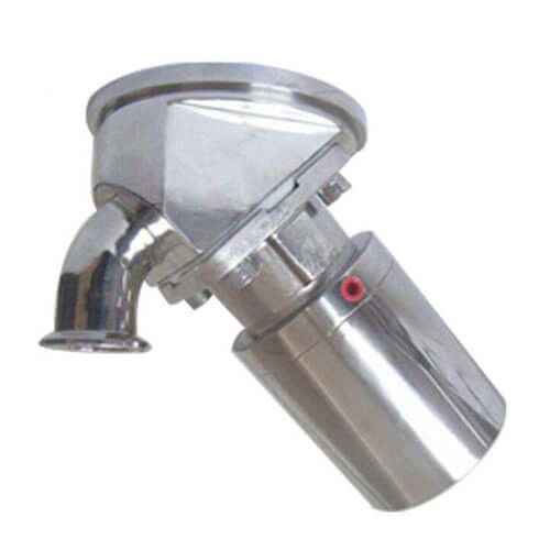 SS304 / SS316L Sanitary Diaphragm Valve , Pneumatic Tank Bottom Valve