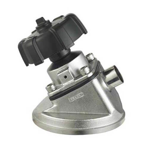 Hygienic Stainless Steel Tank Bottom Valve With Butt Weld Connection Ends