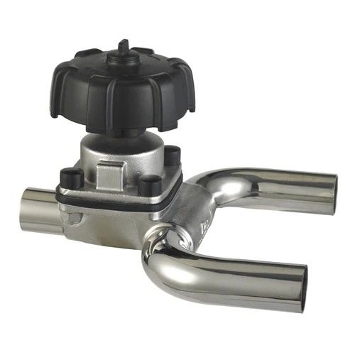 3 Way Sanitary Diaphragm Valve , Stainless Steel Manual / Pneumatic Diaphragm Valve