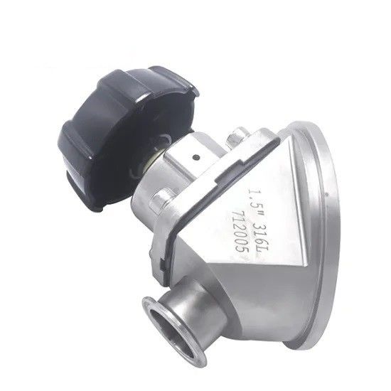 Sanitary Diaphragm Flow Control Valve SS 304 316L Made With Union Connection