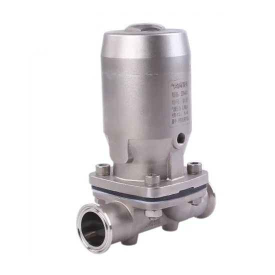 Pneumatic Operated Sanitary Diaphragm Valve DN25 - DN100 With Tri Clamp Ends