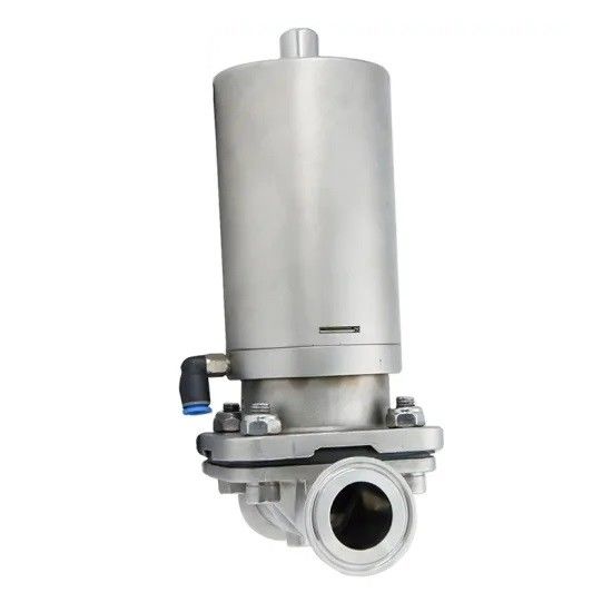Stainless Steel Tri Clamp Diaphragm Valve With Pneumatic Actuator