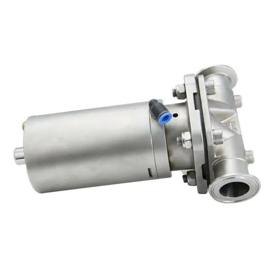 Stainless Steel Tri Clamp Diaphragm Valve With Pneumatic Actuator