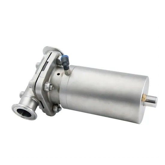 Stainless Steel Tri Clamp Diaphragm Valve With Pneumatic Actuator