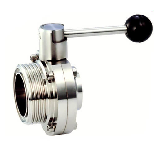 304 316L Stainless Steel Butterfly Valve Hygienic Grade For Water Industry