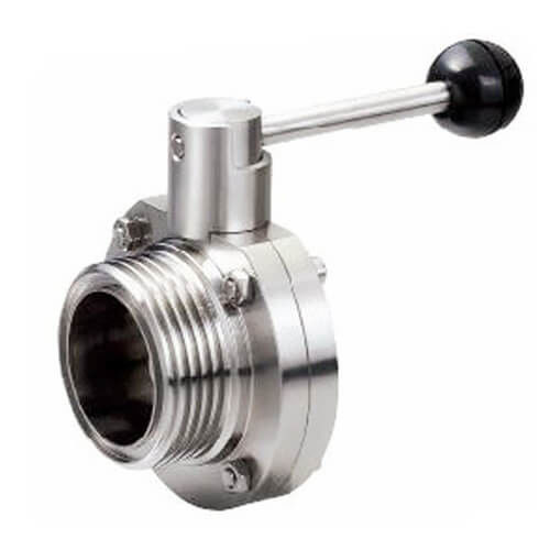 304 316L Stainless Steel Butterfly Valve Hygienic Grade For Water Industry
