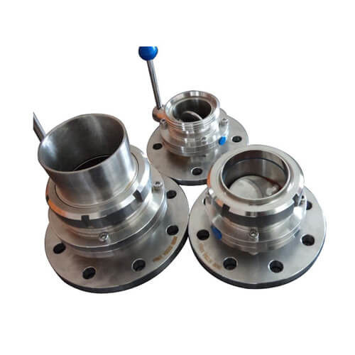DN25 - 200 Manual Butterfly Valve With Square / Round Flange Connection End