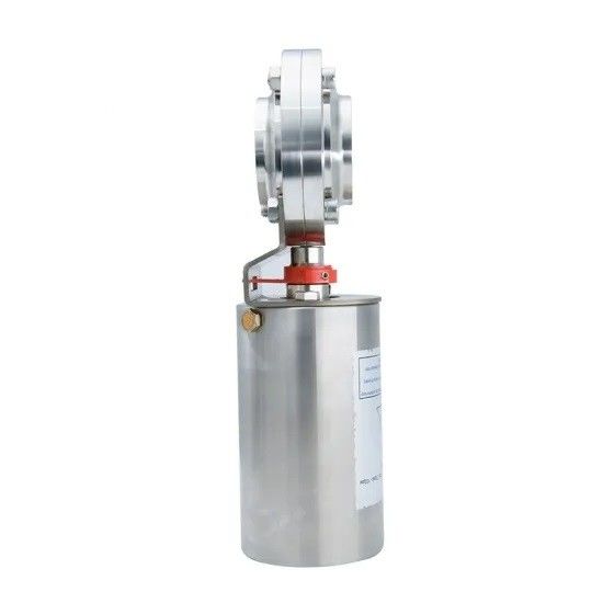 Low Pressure Hygienic Stainless Butterfly Valve With Pneumatic Actuator