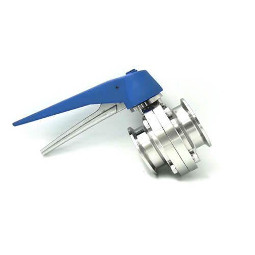 Corrosion Resistant Sanitary Butterfly Valve For Pharmaceutical / Chemical Industry