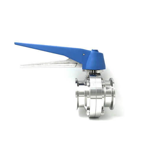 Corrosion Resistant Sanitary Butterfly Valve For Pharmaceutical / Chemical Industry