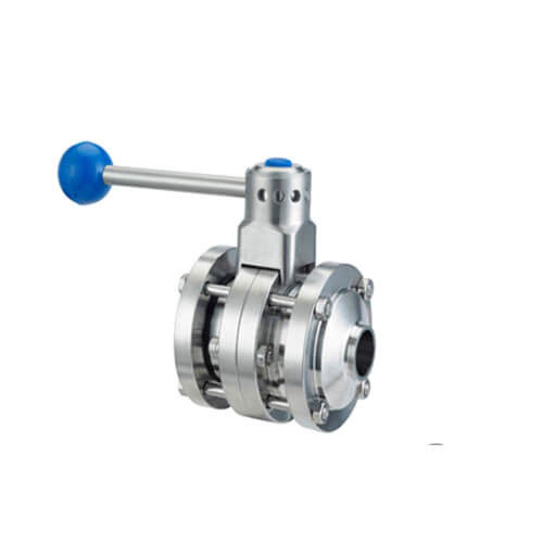 304 / 316L Stainless Steel Dairy Butterfly Valve Various Handles Available