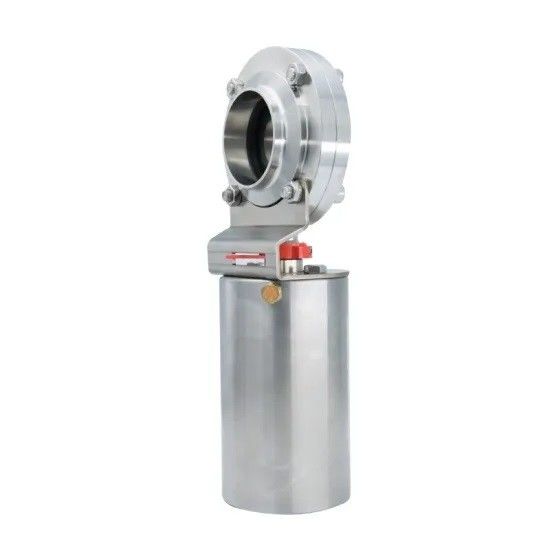 Low Pressure Stainless Steel Butterfly Valve , Pneumatic Operated Butterfly Valve