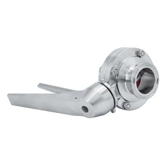 Food Grade Tri Clamp Butterfly Valve With Precision CNC Milling Machined Body