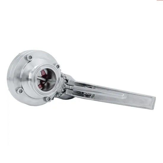 Food Grade Tri Clamp Butterfly Valve With Precision CNC Milling Machined Body