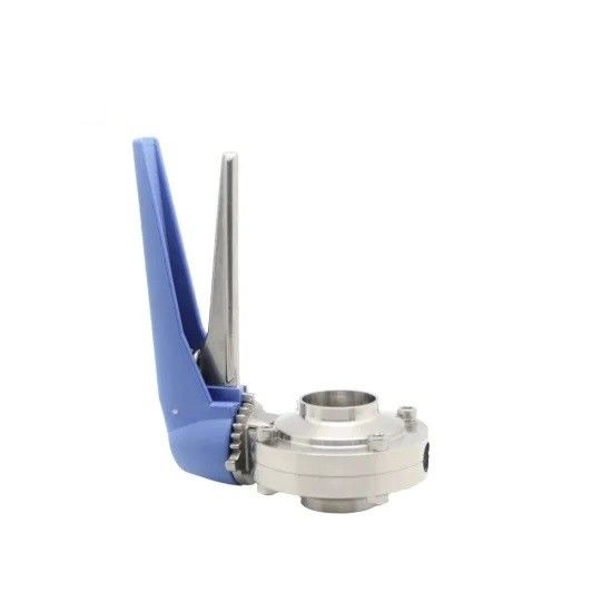 Food Grade Tri Clamp Butterfly Valve With Precision CNC Milling Machined Body