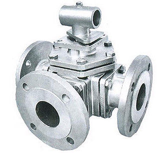 Professional 3 Way Trunnion Ball Valve With Blow - Out Proof Stem
