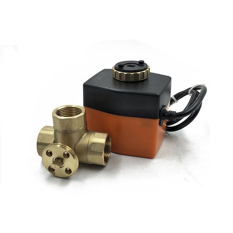 DC Motor Operated Ball Valve , Floating Control Automatic Ball Valve