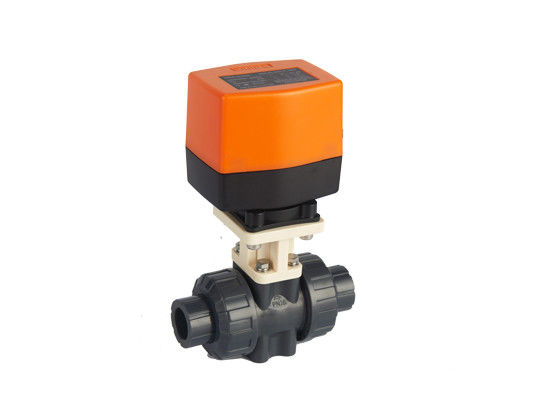 220V AC Electric Actuated Ball Valve DN15 - DN25 For HVAC System