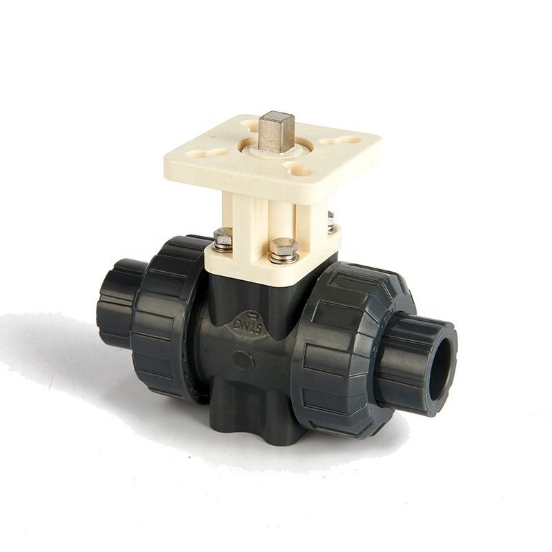 DN15 1/2 Inch 2 Way Electric Actuated Ball Valve , Motorized Plastic PVC Ball Valve