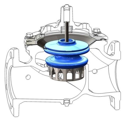 Durable Water Pressure Reducing Valve , Anti Cavitation Design Pressure Release Valve