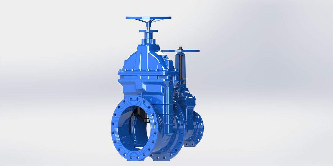 Soft Seated Water Gate Valve , FBE Coated Ductile Iron Flanged Gate Valve