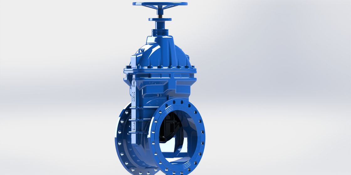 Handwheel Operated AWWA Gate Valve , Low Torque Resilient Seated Valve