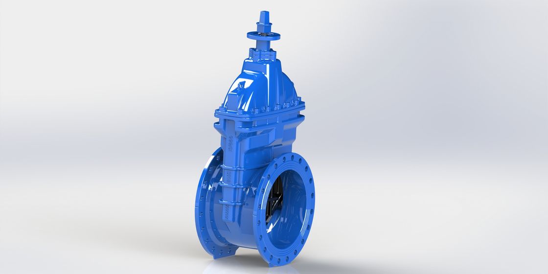 Abrasion Resistant Water Gate Valve , Ductile Iron Wedge Type Gate Valve