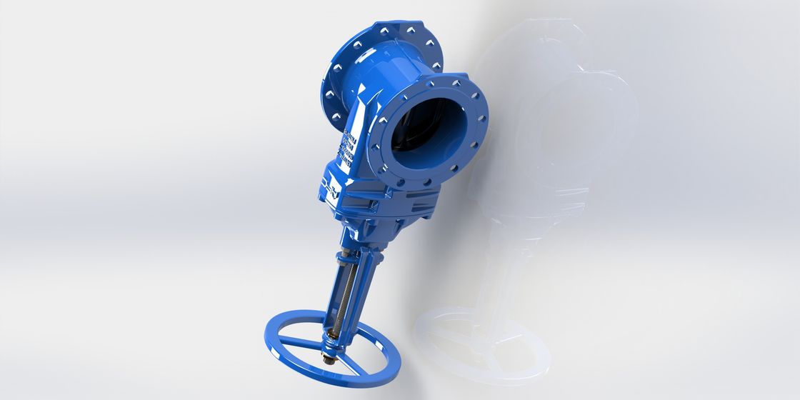 High Grade Ductile Iron Gate Valve Soft Seated For Water Supply / Sewage System