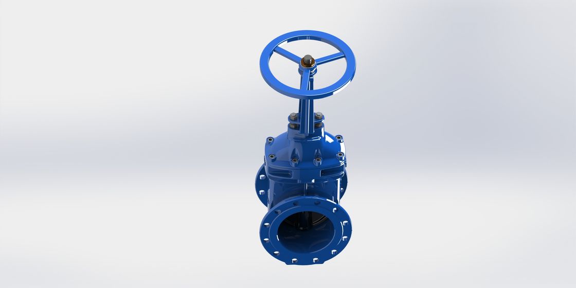 Cap Operated Resilient Seated Gate Valve , FBE Coated Non Rising Stem Gate Valve