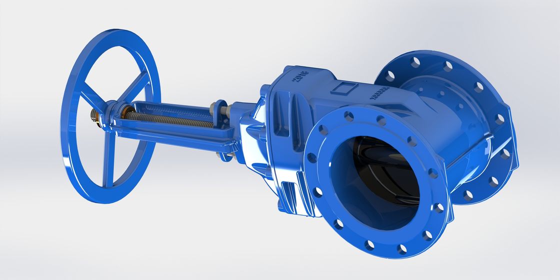 Cap Operated Resilient Seated Gate Valve , FBE Coated Non Rising Stem Gate Valve