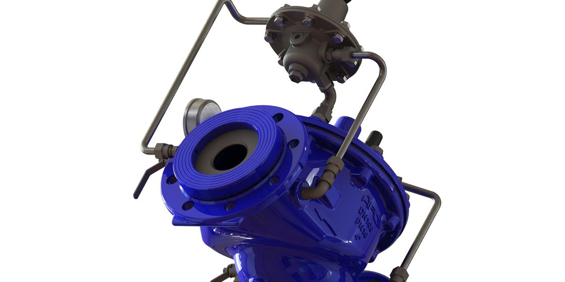 Hydraulically Operated Fluid Control Valve With Ductile Iron Body