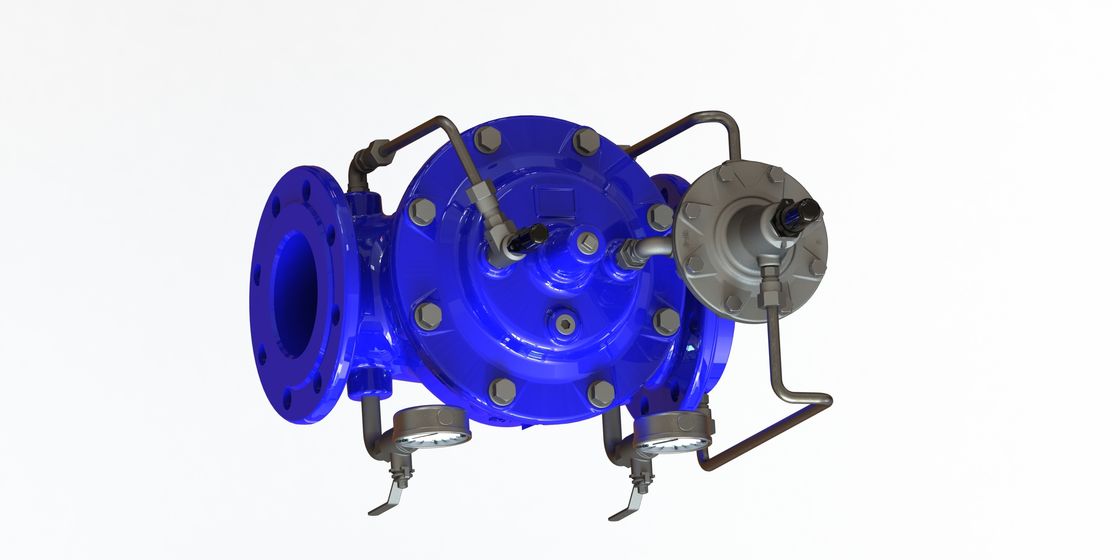 Industrial Flow Limiting Valve , Ductile Iron Water Flow Control Valve