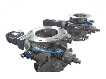 Flanged Rotary Feeder Valve Carbon Steel / Stainless Steel Material Type Optional