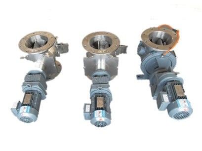 Wear Resistant Rotary Feeder Valve , Flange Type Direct Drive Rotary Valve